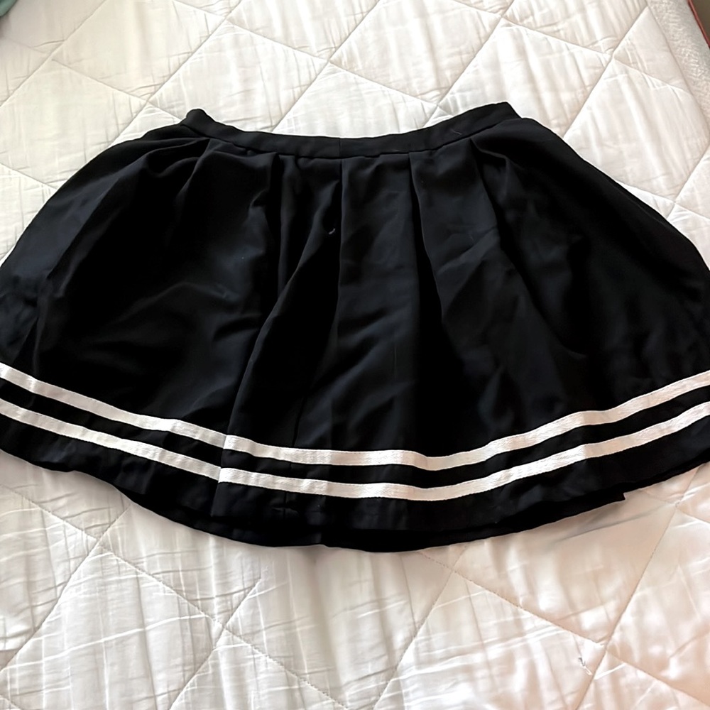 Black Pleated Cheer Skirt